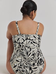Simply Be Black Magisculpt Bandeau Tankini Tops 2 Pack - Image 3 of 5