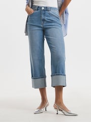Simply Be Cropped Wide Leg Jeans - Imagen 2 de 4