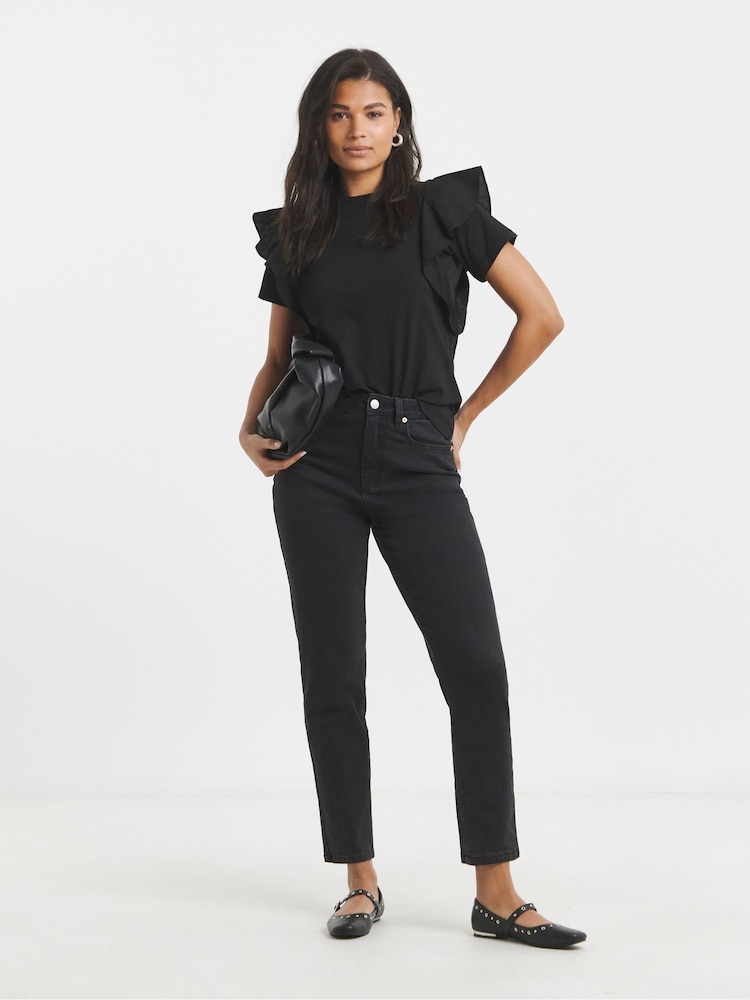 Simply Be Black Mom 99/1 Jeans - Image 1 of 4