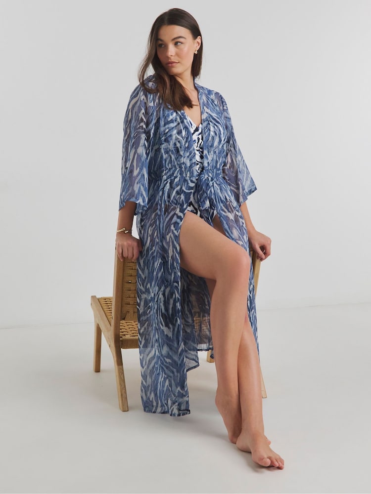 Simply Be Beach to Beach Maxi Open Kaftan - Imagen 1 de 4
