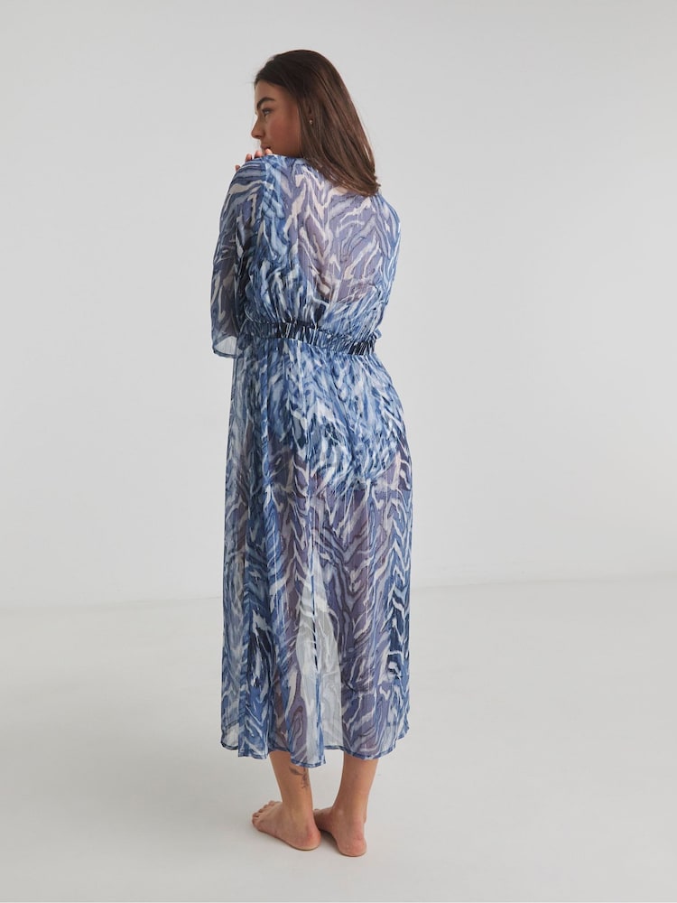 Simply Be Beach to Beach Maxi Open Kaftan - Imagen 2 de 4
