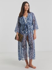 Simply Be Beach to Beach Maxi Open Kaftan - Imagen 4 de 4