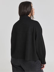 Simply Be Black Suedette Cropped Jacket - Image 2 of 4