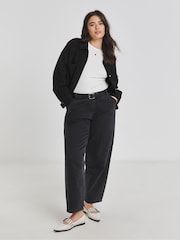Simply Be Black Suedette Cropped Jacket - Image 3 of 4