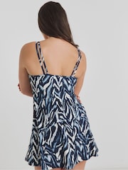 Simply Be Blue Magisculpt Flatter Me Swimdress - Image 2 of 4