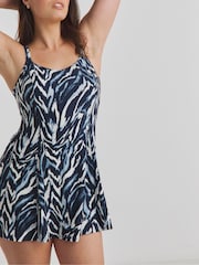 Simply Be Blue Magisculpt Flatter Me Swimdress - Image 4 of 4
