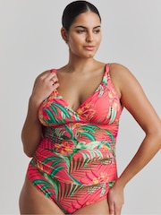 Simply Be Pink Magisculpt Lose Up To An Inch Swimsuit - Image 4 of 4