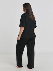 Simply Be Black Waffle Lounge Set - Image 2 of 4