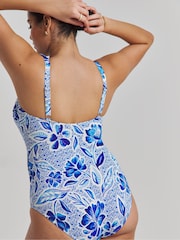 Simply Be Magisculpt Halter Neck Ruffle Swimsuit - Imagen 2 de 4