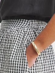 Simply Be Black Gingham Full Maxi Skirt - Image 4 of 4