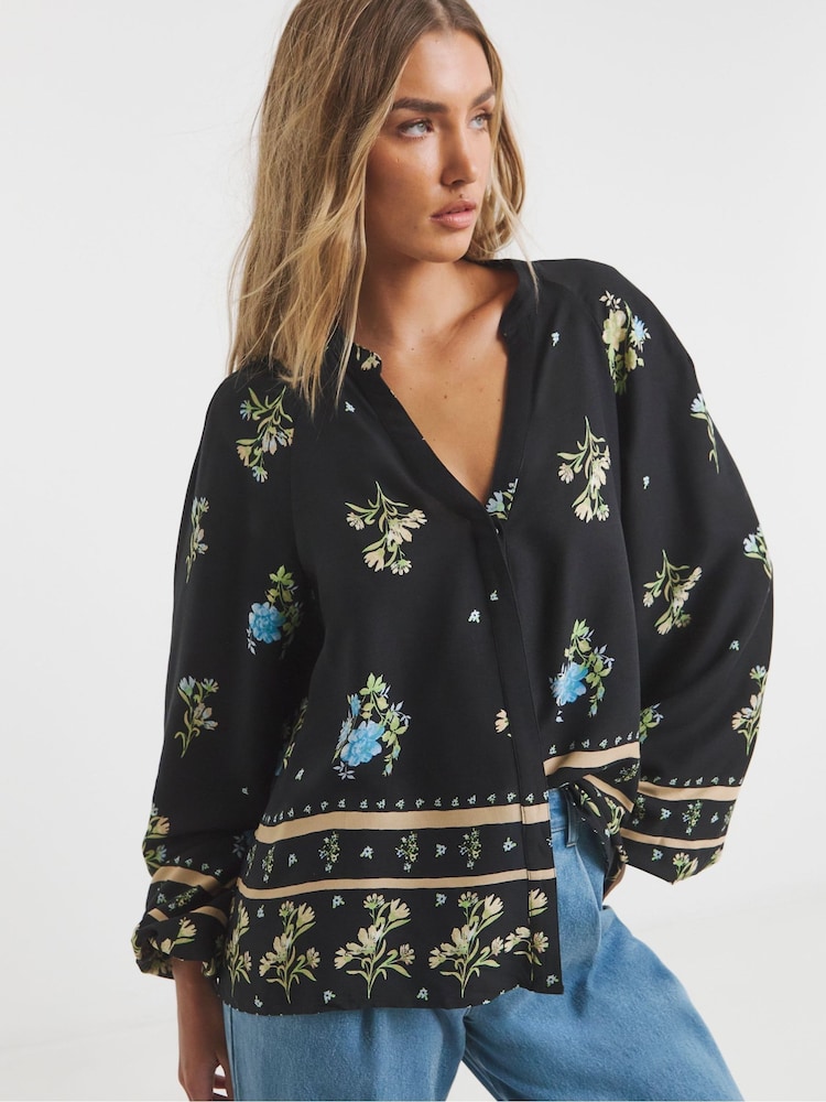 Simply Be Volume Sleeve Blouse - Imagen 1 de 4