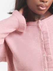 Simply Be Pink Frill Cardigan - Image 3 of 4