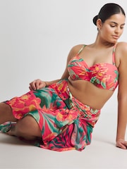 Simply Be Tropical Print Magisculpt Tie Front Sarong - Image 4 of 4
