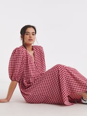 Simply Be Red Button Up Midi Dress - Image 1 of 4