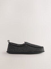 Grey Wide Fit Closed Back Slippers - Image 3 of 7