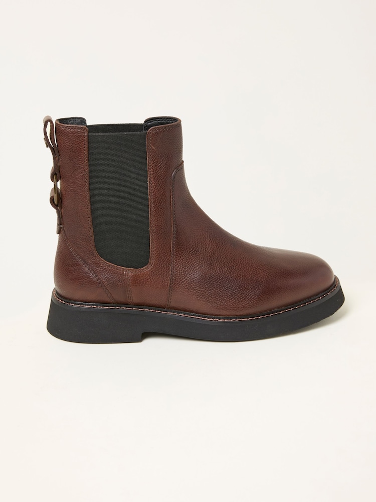 FatFace Rowe Chocolate Brown Chelsea Boot - Image 1 of 3 FatFace Rowe Chocolate Brown Chelsea Boot - Image 1 of 3