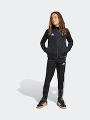 adidas Black/White Tiro 25 Essentials Tracksuit - Image 1 of 8
