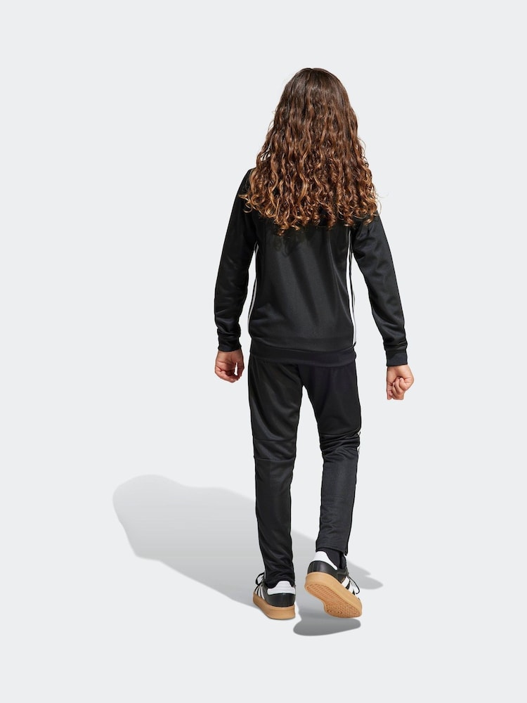 adidas Black/White Tiro 25 Essentials Tracksuit - Image 2 of 8