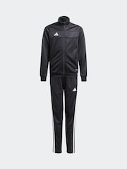 adidas Black/White Tiro 25 Essentials Tracksuit - Image 6 of 8