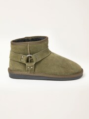 FatFace Green Biker Mini Boot - Image 1 of 3