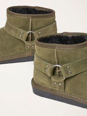 FatFace Green Biker Mini Boot - Image 2 of 3