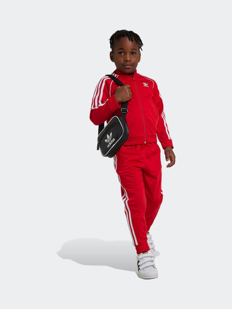 adidas Red SST Adicolour Tracksuit - Image 2 of 8