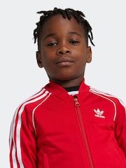 adidas Red SST Adicolour Tracksuit - Image 3 of 8