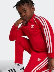 adidas Red SST Adicolour Tracksuit - Image 4 of 8