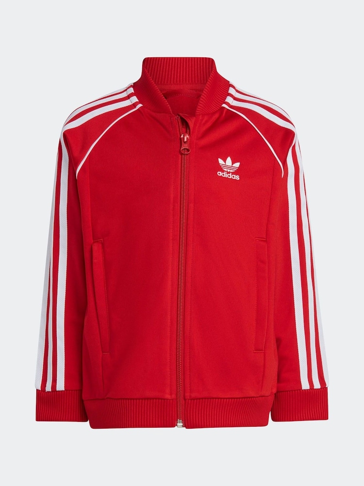 adidas Red SST Adicolour Tracksuit - Image 8 of 8 adidas Red SST Adicolour Tracksuit - Image 8 of 8