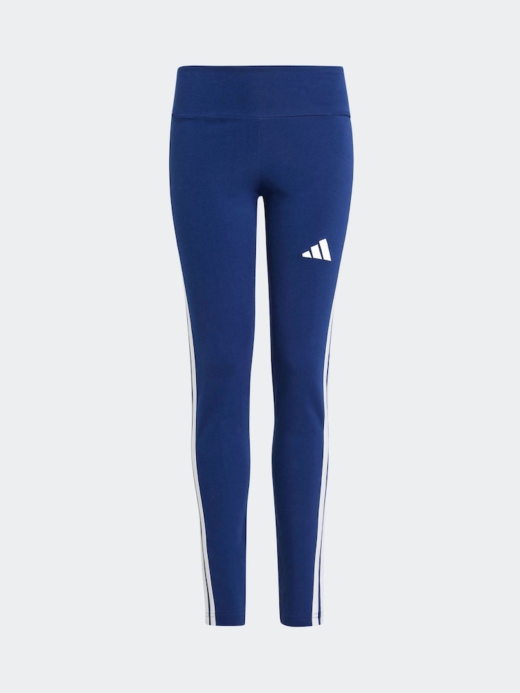 adidas Navy Essentials 3-Stripes Kids Leggings - Image 6 of 6