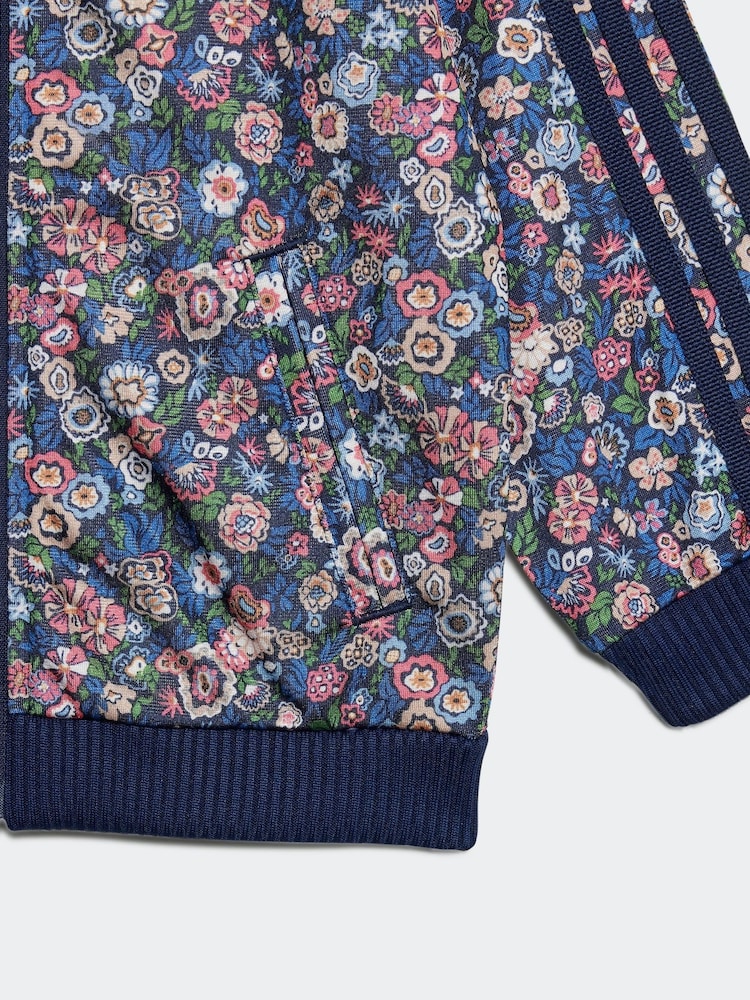 adidas Originals Blue/Pink x Liberty London Firebird Tracksuit - Image 5 of 8