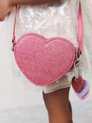 وردي قلب - Cross Body Nolvetly Heart Party Bag - صورة 1 من 8