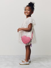 وردي قلب - Cross Body Nolvetly Heart Party Bag - صورة 2 من 8