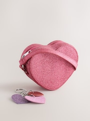 وردي قلب - Cross Body Nolvetly Heart Party Bag - صورة 3 من 8