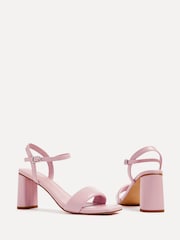 Linzi Pink Balfour Block Heeled Sandals With Padded Front Strap - Image 4 of 5