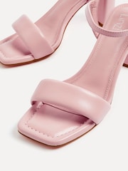 Linzi Pink Balfour Block Heeled Sandals With Padded Front Strap - Image 5 of 5