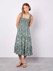 Apricot Blue Voile Ditsy Midi Dress - Image 3 of 5