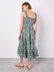 Apricot Blue Voile Ditsy Midi Dress - Image 5 of 5