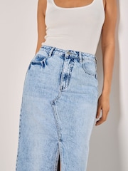 Apricot Blue Amara 100% Cotton Maxi Skirt - Image 3 of 4
