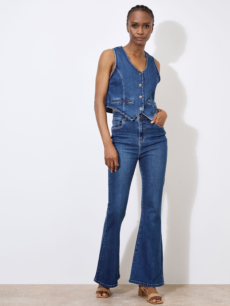 Apricot Blue Denim Waistcoat - Image 2 of 4