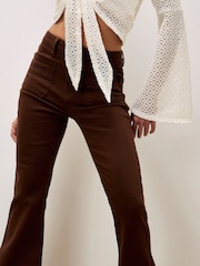 Apricot Brown Lara Flare Jeans - Image 2 of 6