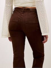 Apricot Brown Lara Flare Jeans - Image 4 of 6