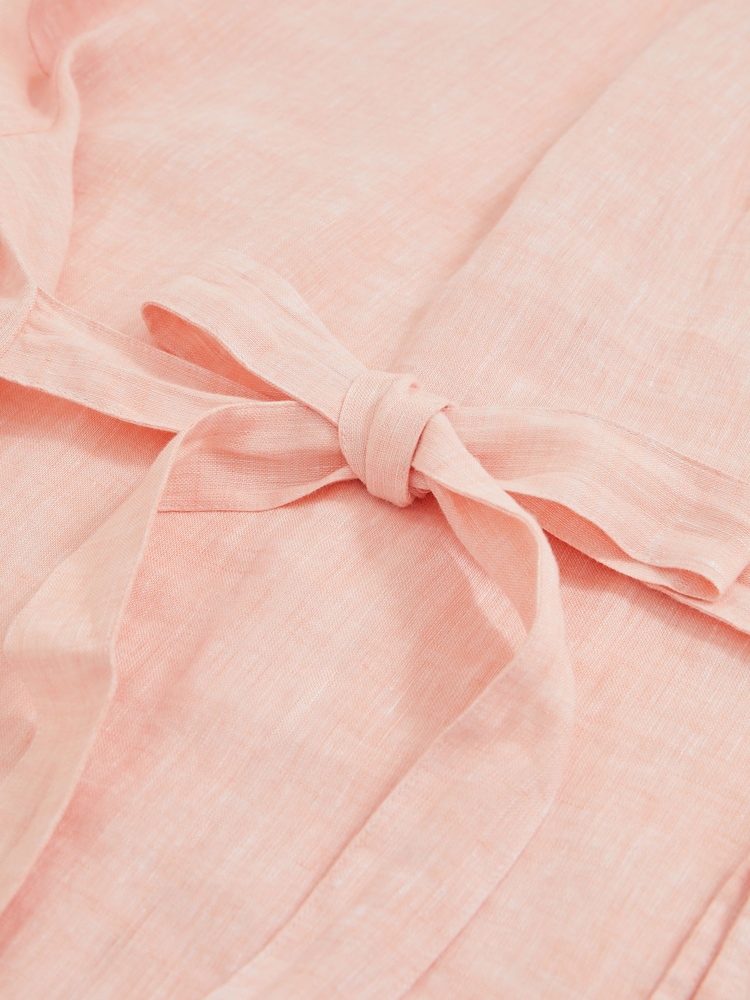 Rosa pálido - Camisa de lino con lazo en la espalda Leora de Reiss - Imagen 6 de 6 Rosa pálido - Camisa de lino con lazo en la espalda Leora de Reiss - Imagen 6 de 6