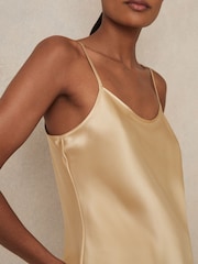 Reiss Gold Corey Silk Cami Top - Image 3 of 5
