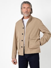 Oliver Sweeney Cream Showerproof Cotton Jacket - Image 1 of 3