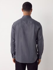 Black/Gold Link Regular Fit Long Sleeve Print Shirt - Image 3 of 9