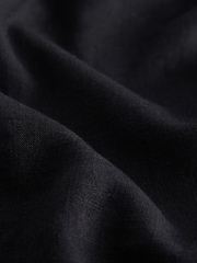 Black/Animal Print Button Down Ruffle Sleeve Tops With Linen 2 Pack - Image 5 of 5