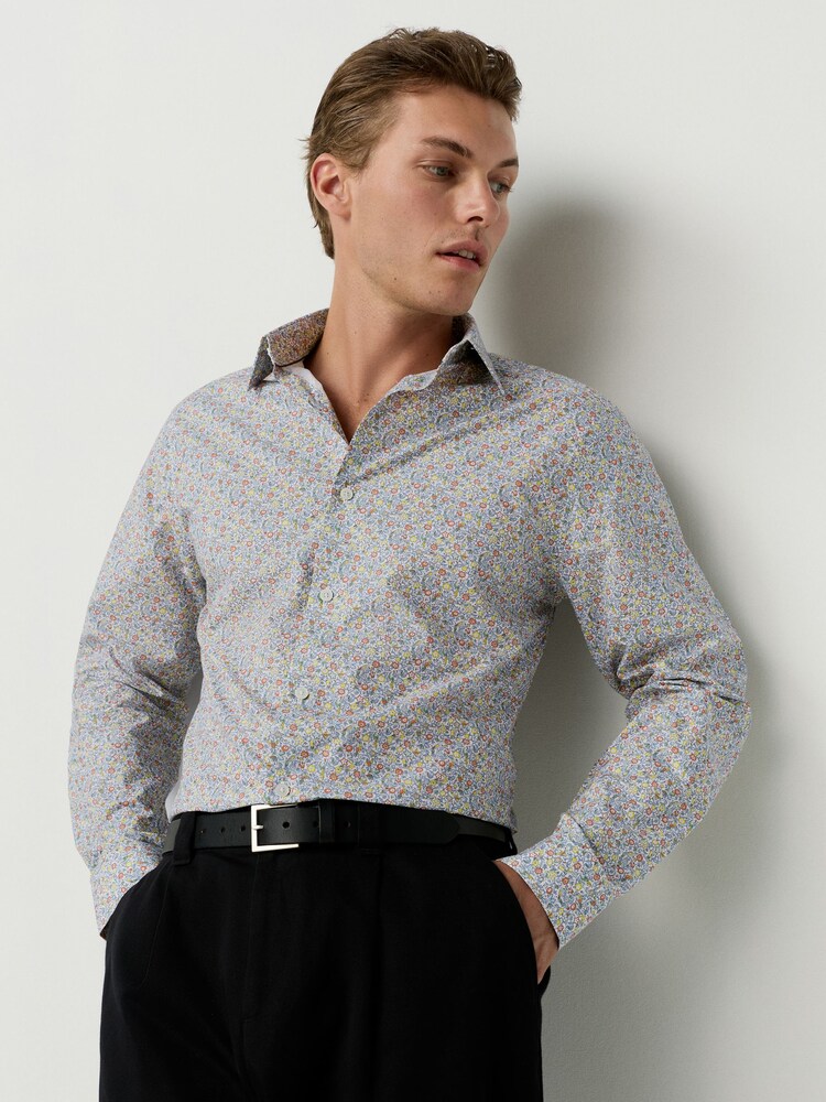 Multi Coloured Ditsy Long Sleeve Liberty Print Shirt - Image 1 of 8