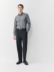 رمادي مشجر - Long Sleeve Liberty Print 100% Cotton Shirt - صورة 5 من 5