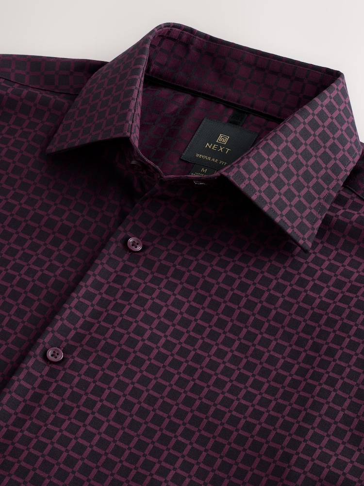 maroon patterned dress shirt Men's Burgundy Paisley Shirt